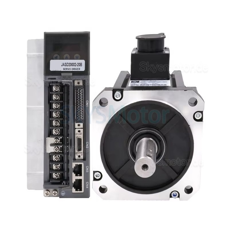 1,5KW AC Servomotor Kit 130JASM515220K-17B+JASD20002-20B 7,16N.m 220V 2000U/min 7,2A mit JASD20002 Servotreiber